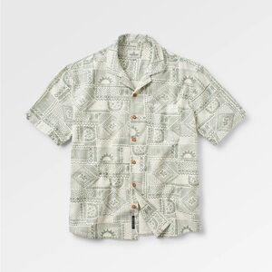 PASSENGER Men's Cove Organic Cotton Short Sleeve Shirt Sz LARGE